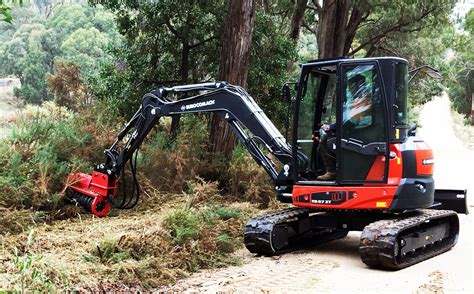 mini excavator forestry mulcher|forest mulcher attachments for excavators.